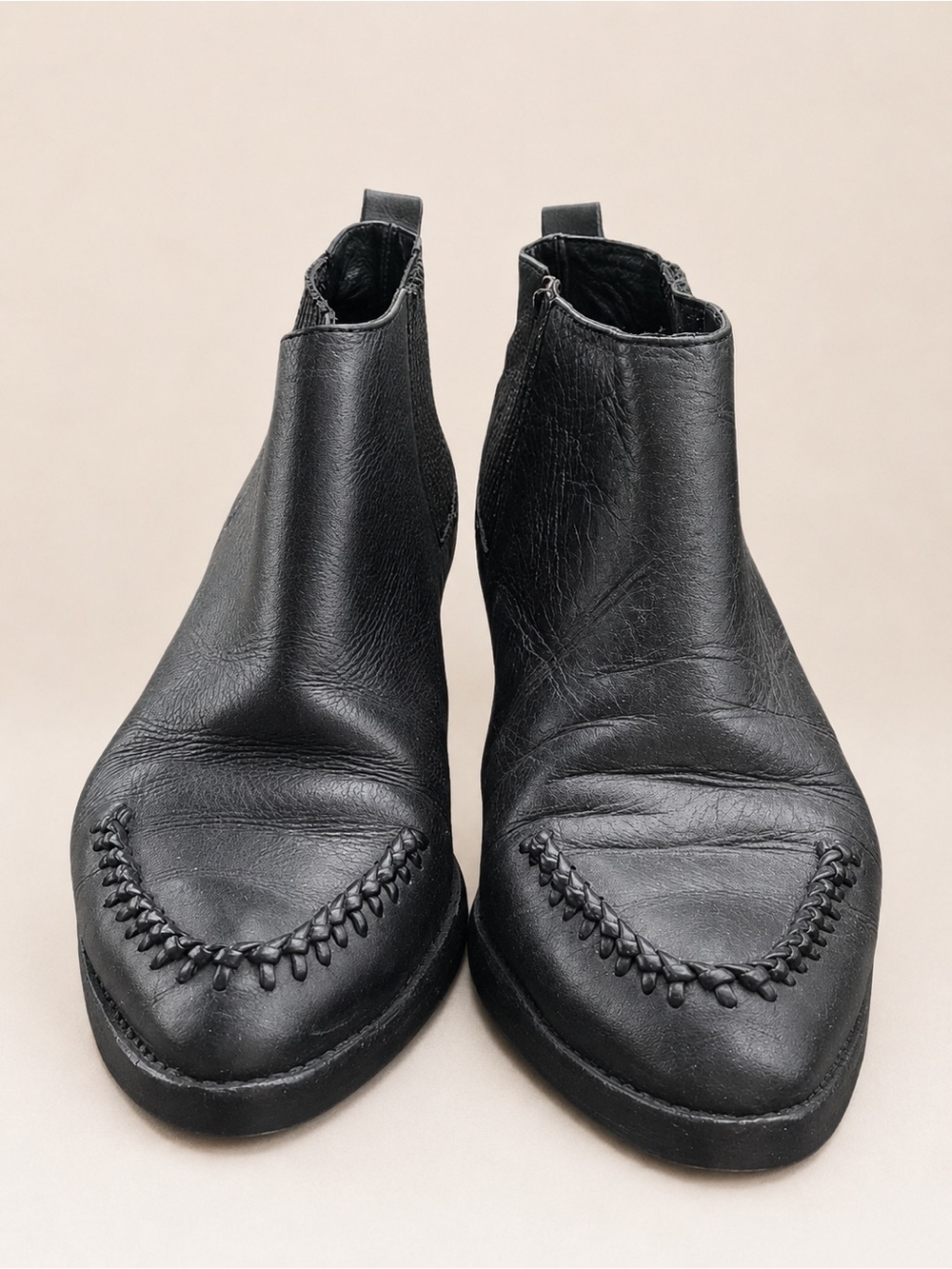 Zimmerman Weekend Boot - Black - Chelsea Western Ankle Boots - size 38 ( US 9 )